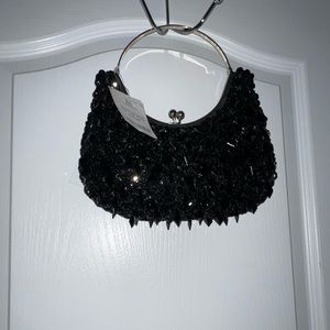 Black Evening Beaded bag